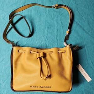 Marc Jacobs Yellow Crossbody Bag with Drawstring